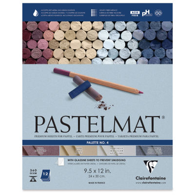 PASTELMAT 12 SHEET PAD 9" X 12" - 2015 NEW TINTS (4)