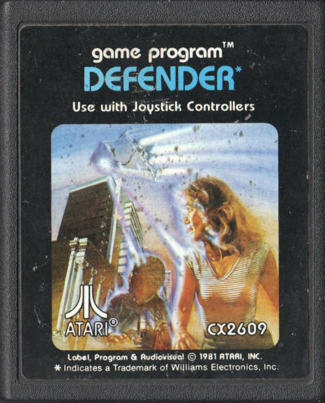 Defender Cartridge for Atari 2600