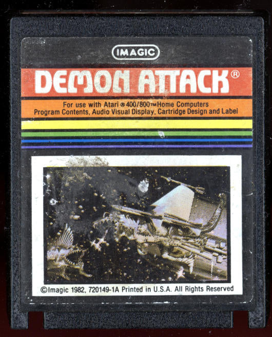 Demon Attack Cartridge for Atari 400/800 8-bit Computers