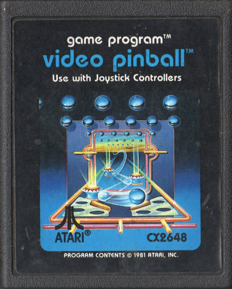 Video Pinball Cartridge for Atari 2600