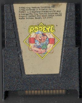 Popeye Cartridge for Atari 400/800 8-bit Computers