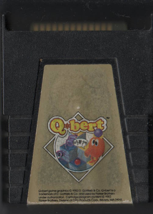 Q*Bert Cartridge for Atari 400/800 8-bit Computers