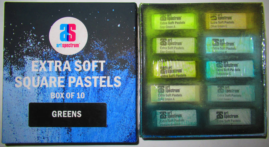 Art Spectrum Extra Soft Square Pastels Set of 10 Damaged