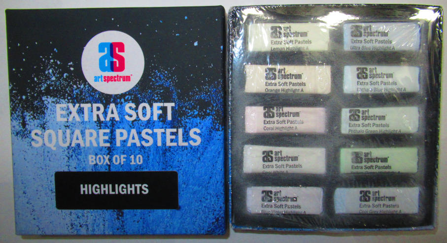 Art Spectrum Extra Soft Square Pastels Set of 10 Damaged