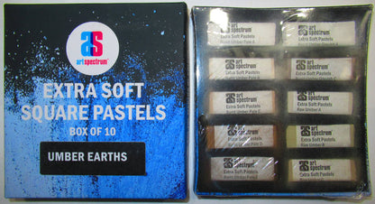 Art Spectrum Extra Soft Square Pastels Set of 10 Damaged