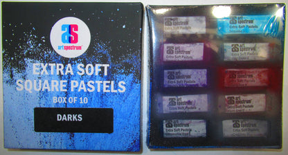 Art Spectrum Extra Soft Square Pastels Set of 10 Damaged