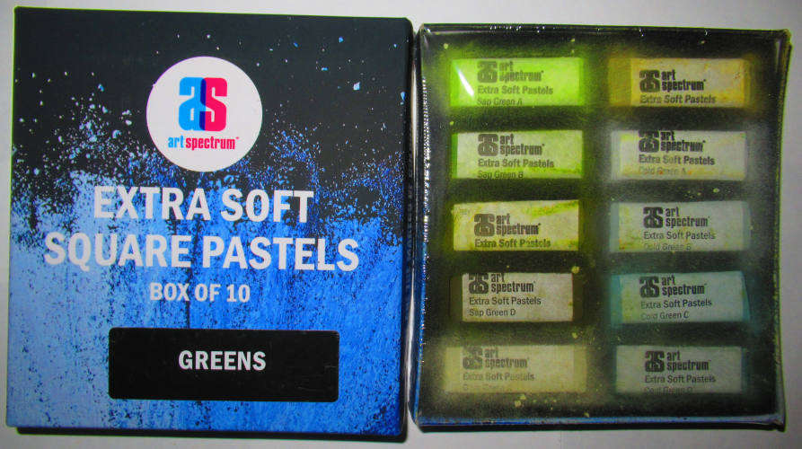 Art Spectrum Extra Soft Square Pastels Set of 10 Damaged