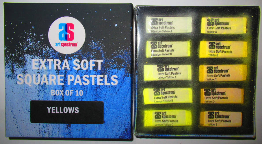 Art Spectrum Extra Soft Square Pastels Set of 10 Damaged