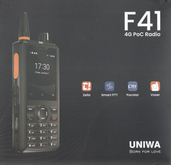 Uniwa F41 Network Radio Android 8.1 Zello Ready