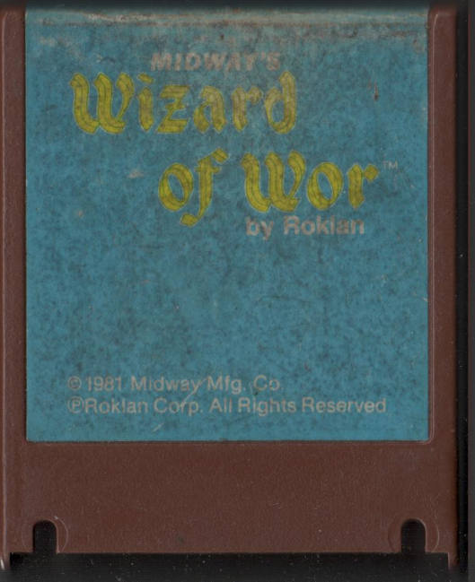 Wizard of Wor Cartridge for Atari 400/800 8-bit Computers