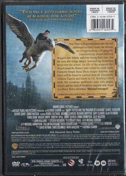 Harry Potter and the Prisoner of Azkaban DVD