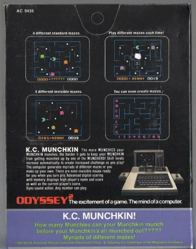 K.C. Munchkin (Odyssey2/Videopac, 1981) Used