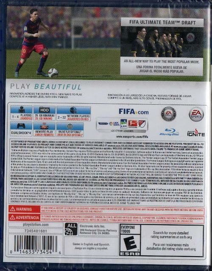 FIFA 16 (Sony PlayStation 4, 2015)