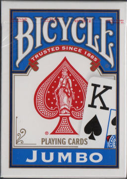 Bicycle Jumbo Face Playing Cards Blue or Red