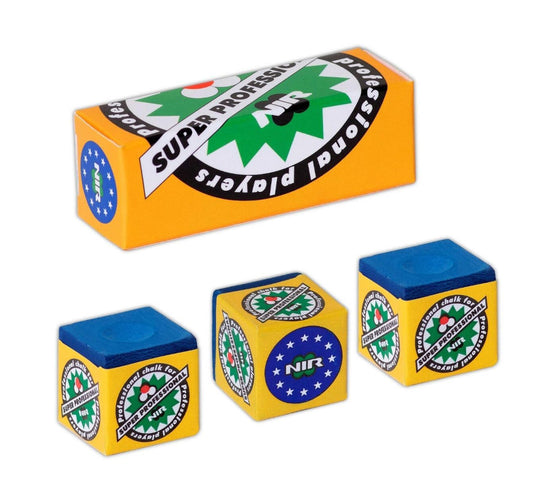 Box of 3 Blue Longoni Billiards Chalk